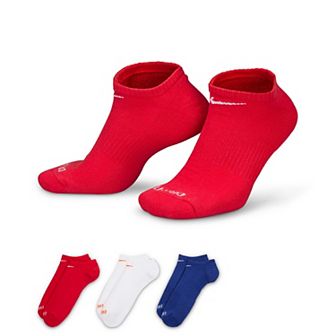 Women's Nike 3-Pack Everyday Plus Cushion Training No-Show Socks