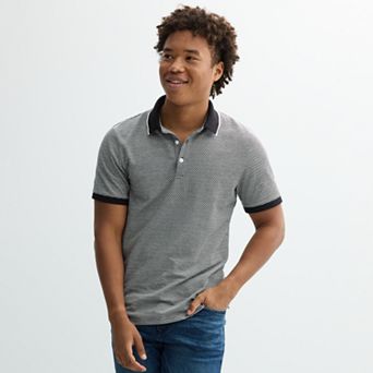 Men's Apt. 9® Jacquard Tipped Polo