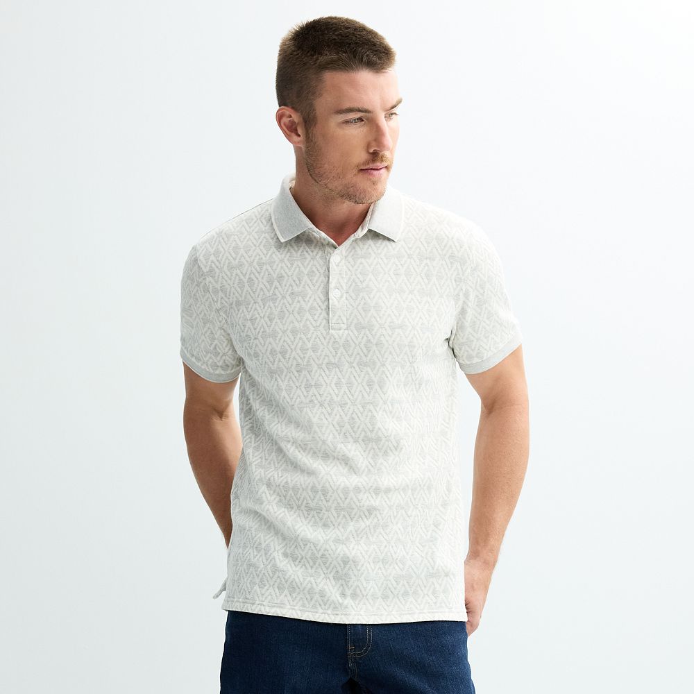 Men's Apt. 9® Jacquard Tipped Polo