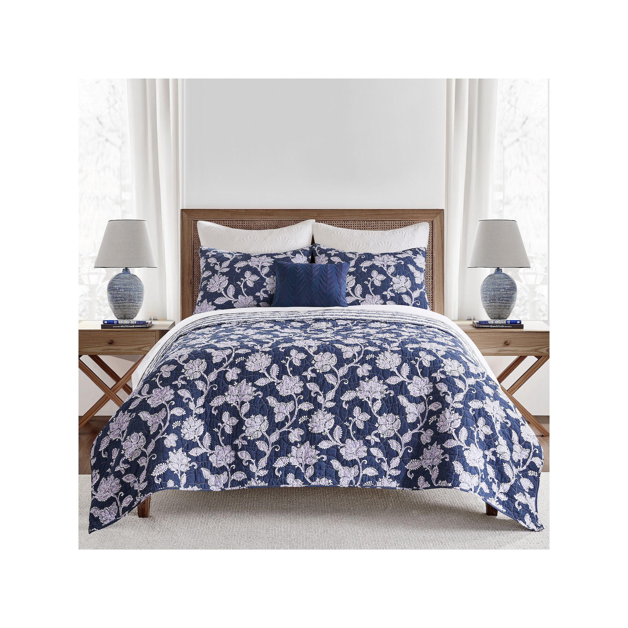 Draper James Purple Lessie Quilt Set with Shams