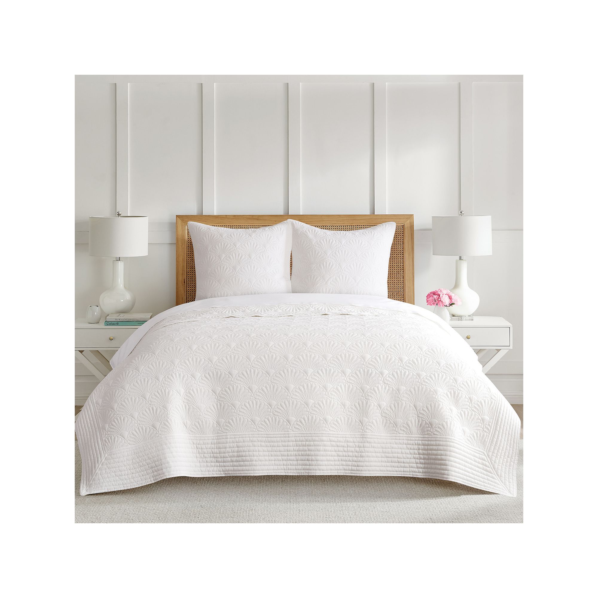 Draper James Davenport White Coverlet or Sham