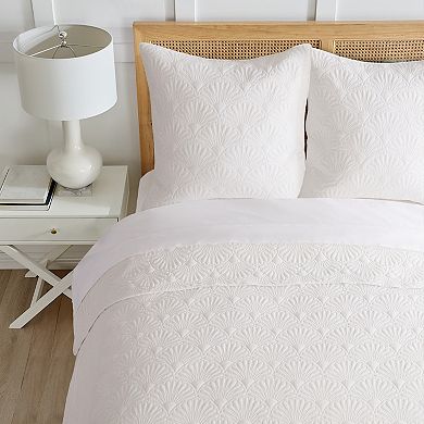 Draper James™ Daveport White Coverlet or Sham