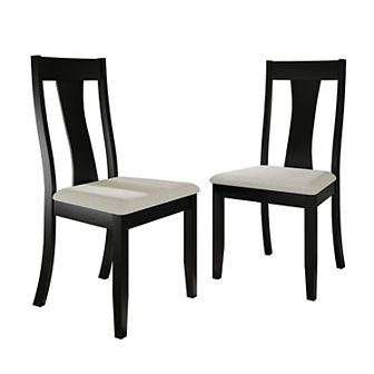 Classic Wooden Dining Chair With Warm Grey Cover