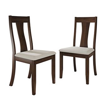 Classic Wooden Dining Chair With Warm Grey Cover