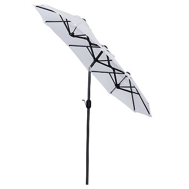 Outsunny 9.7ft Double-sided Patio Umbrella Tilt Outdoor Umbrella