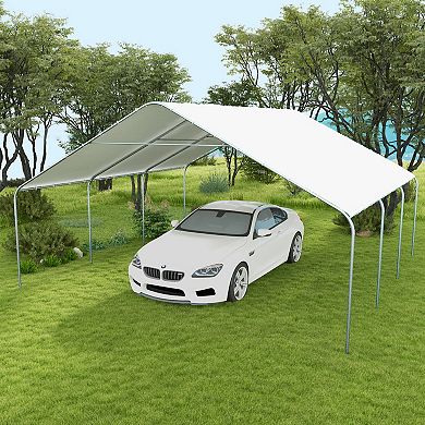 Outsunny 19' X 19.5' Heavy Duty Carport Portable Garage And Party Tent