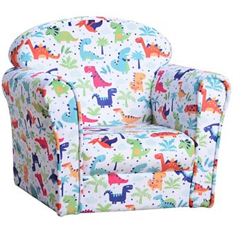 Kid's Sofa Chair With Dinosaur Design And Thick Padding For Bedroom, Playroom