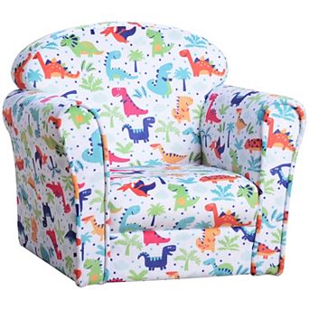 Kid's Sofa Chair With Dinosaur Design And Thick Padding For Bedroom, Playroom