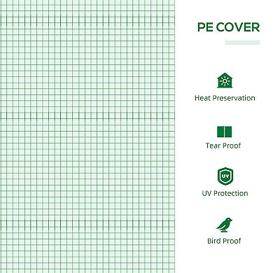 Outsunny 4ft x 2' x 2' Mini house with 2 Top Windows