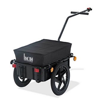 Bicycle Bike Cargo Trailer Steel Carrier Storage Cart Wheel Runner For Shopping