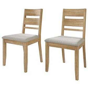 Elegance Wooden Dining Chair With Warm Grey Cover