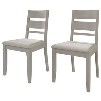 Elegance Wooden Dining Chair With Warm Grey Cover