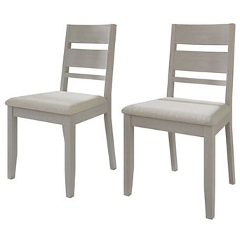 Elegance Wooden Dining Chair With Warm Grey Cover