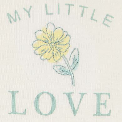 Baby Girl Carter's 3-Piece My Little Love Floral Hooded Cardigan, Bodysuit and Pants Set