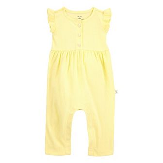 Baby Girl Carter's Flutter Sleeve Jumpsuit