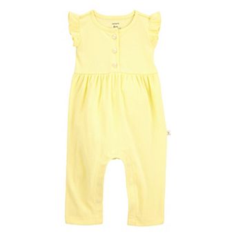 Baby Girl Carter's Flutter Sleeve Jumpsuit