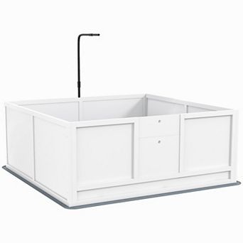 Whelping Box For Dogs With Pee Pad, Pig Rail, 49" X 48"