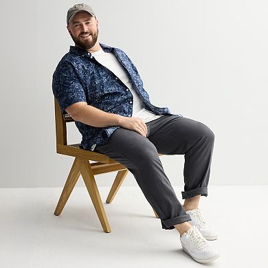 Big & Tall Sonoma Goods For Life® Short Sleeve Perfect Length Shirt