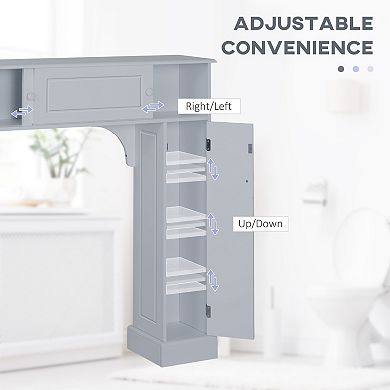 Bathroom Over-the-toilet Storage Cabinet Shelf Freestanding Spacesaver