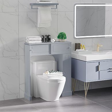Bathroom Over-the-toilet Storage Cabinet Shelf Freestanding Spacesaver