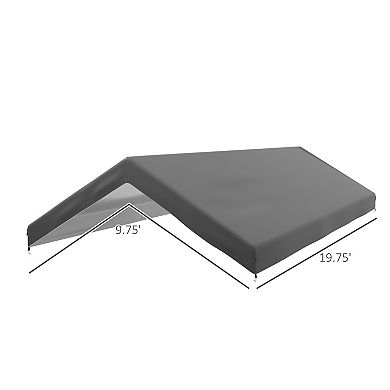 Outsunny 20ft x 10' Carport Top for 84C-207WT or 84C-386V00WT
