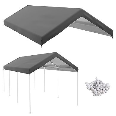 Outsunny 20ft x 10' Carport Top for 84C-207WT or 84C-386V00WT