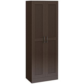 Homcom Storage Cabinet W/ Storage Shelves, Pantry Cupboard Cabinet, Coffee