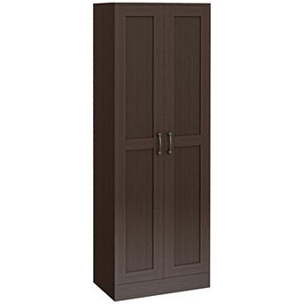 Homcom Storage Cabinet W/ Storage Shelves, Pantry Cupboard Cabinet, Coffee