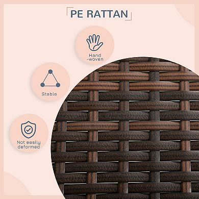 Pawhut Extendable Outdoor Wicker Dog House W/ Roof For Small & Medium Dogs
