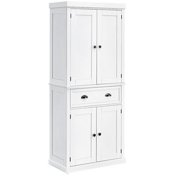 HOMCOM 72.5inch Kitchen Pantry Cabinet with 4 Doors, Drawer