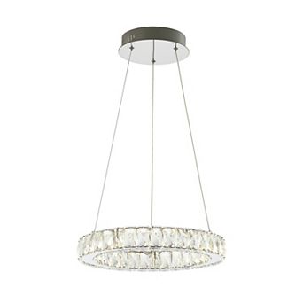 Reese Adjustable Integrated Led Metal/crystal Pendant Pendant
