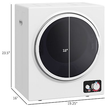 Homcom Portable Clothes Dryer 120v 850w Compact Laundry Dryer For Apartment
