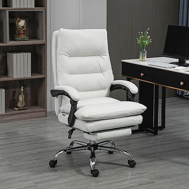 Vinsetto Microfibre Vibration Massage Office Chair With Heat, Reclining