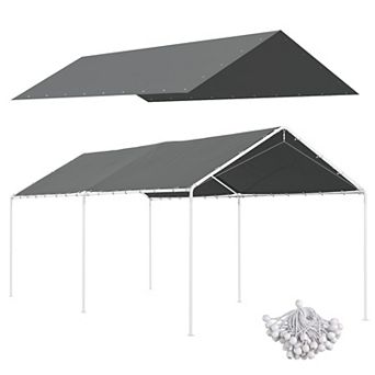 Outsunny 10ft x 20' Carport Replacement Canopy Cover for 84C-159