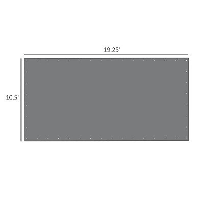 Outsunny 10ft x 20' Carport Replacement Canopy Cover for 84C-159