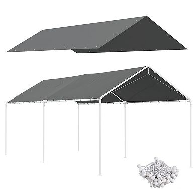 Outsunny 10ft x 20' Carport Replacement Canopy Cover for 84C-159