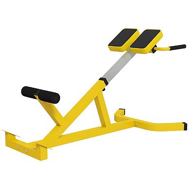 Roman Chair, Multi-functional Hyperextension Bench, Yellow
