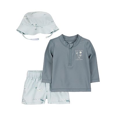 Baby Boy Carter's 3-Piece Long-Sleeve Rashguard Set