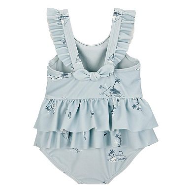Baby Girl Carter's One Piece Swimsuit & Cover-Up Set