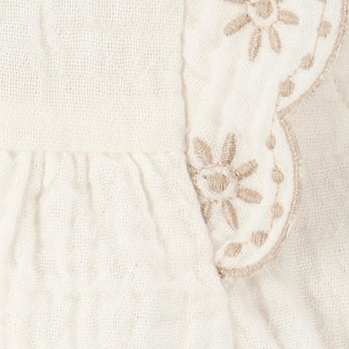 Baby Girl Carter's 2-Piece Eyelet-Sleeve Tank & Pull-On Chambray Short Set