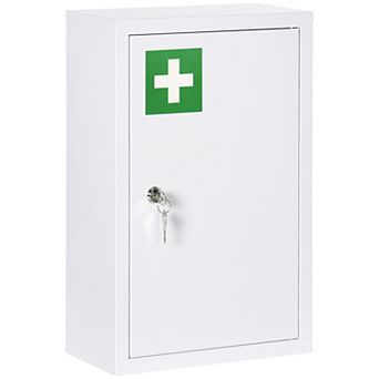 Medicine Cabinet With Lock, Storage Shelves, Locking Medical Cabinet