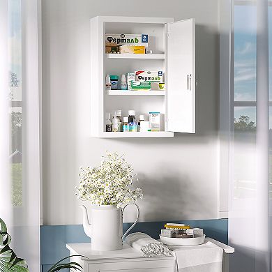 Medicine Cabinet With Lock, Storage Shelves, Locking Medical Cabinet