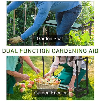 New Folding Garden Kneeler Gardener Kneeling Pad & Cushion Seat Sturdy -