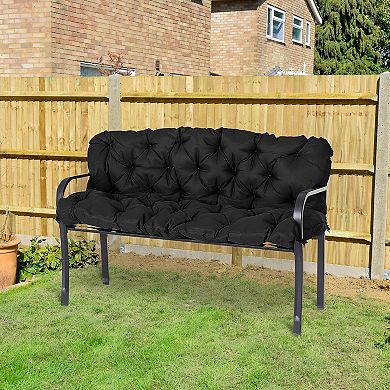 3 Seater Outdoor Seat Pads Bench Swing Chair Cushions For Patio Garden