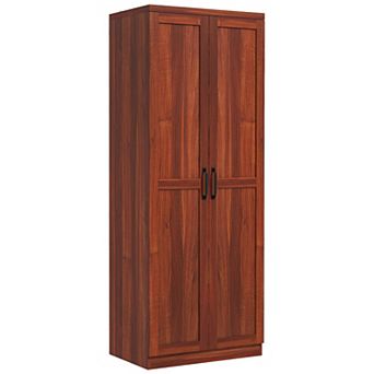 HOMCOM 63inch Kitchen Pantry, Storage Cabinet with 2 Doors, Adjustable Shelves