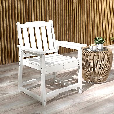 Outsunny Patio Chairs With Armrests Slatted Back Outdoor Armchair Black
