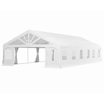 Outsunny 19.5ft x 39' Heavy Duty Party Tent with 2 Doors and 20 Windows