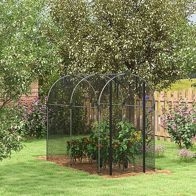 Outsunny 4ft x 8ft Plant Protection Tent Crop Cage with Door
