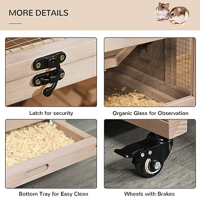 Picture of Hamster Cages And Habitats, Rodent Small Animals Hutch W/ Ladders ...
