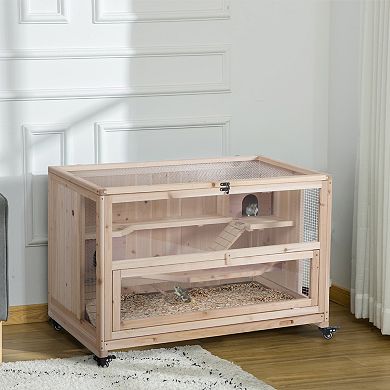 Picture of Hamster Cages And Habitats, Rodent Small Animals Hutch W/ Ladders ...